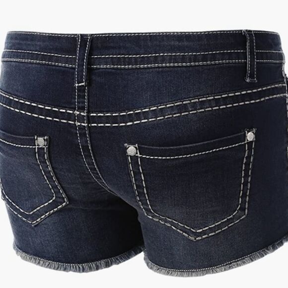 BRAND NEW MID RISE MIDI SHORT SEQUINNED EMBELLISHMENTS WOMEN"S SHORT - Picture 3 of 15